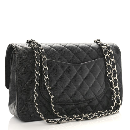 Chanel Caviar Quilted Medium Double Flap Black 3 of 9