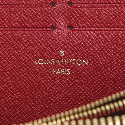 Louis Vuitton Damier Ebene Clemence Wallet Cherry 6 of 9