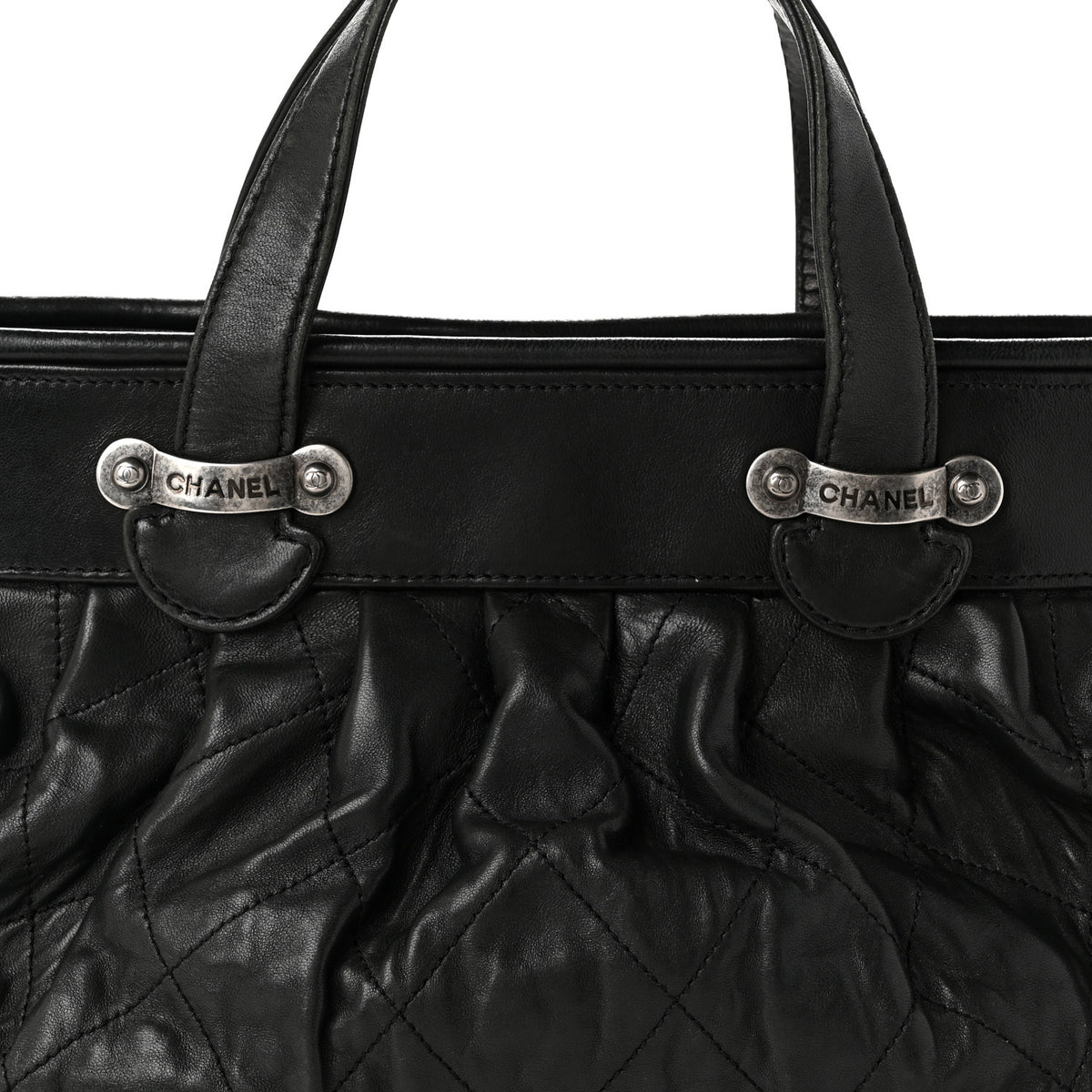 Chanel Lambskin Quilted Tote Black 8 of 10