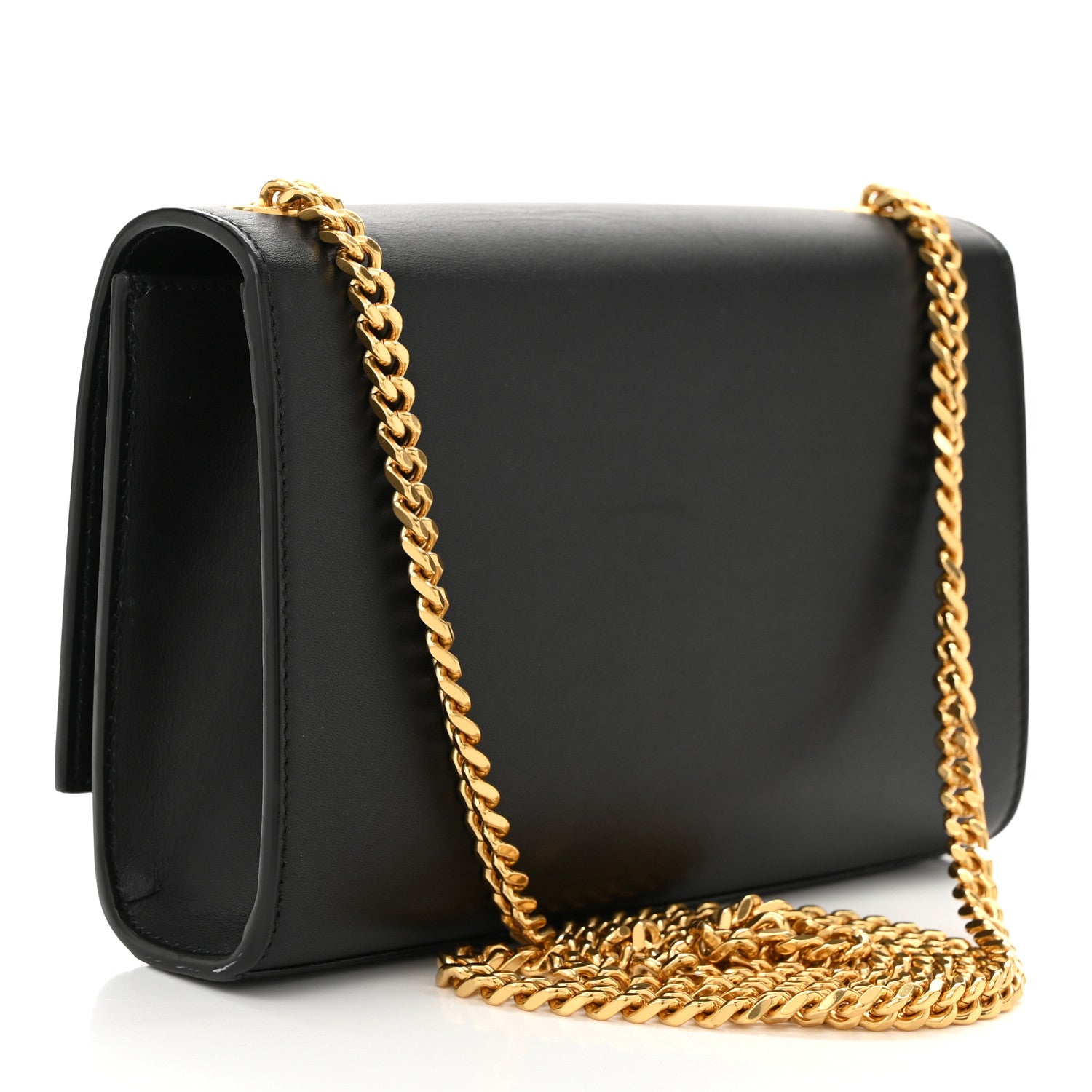 Saint Laurent Calfskin Small Monogram Kate Satchel Black 3 of 10