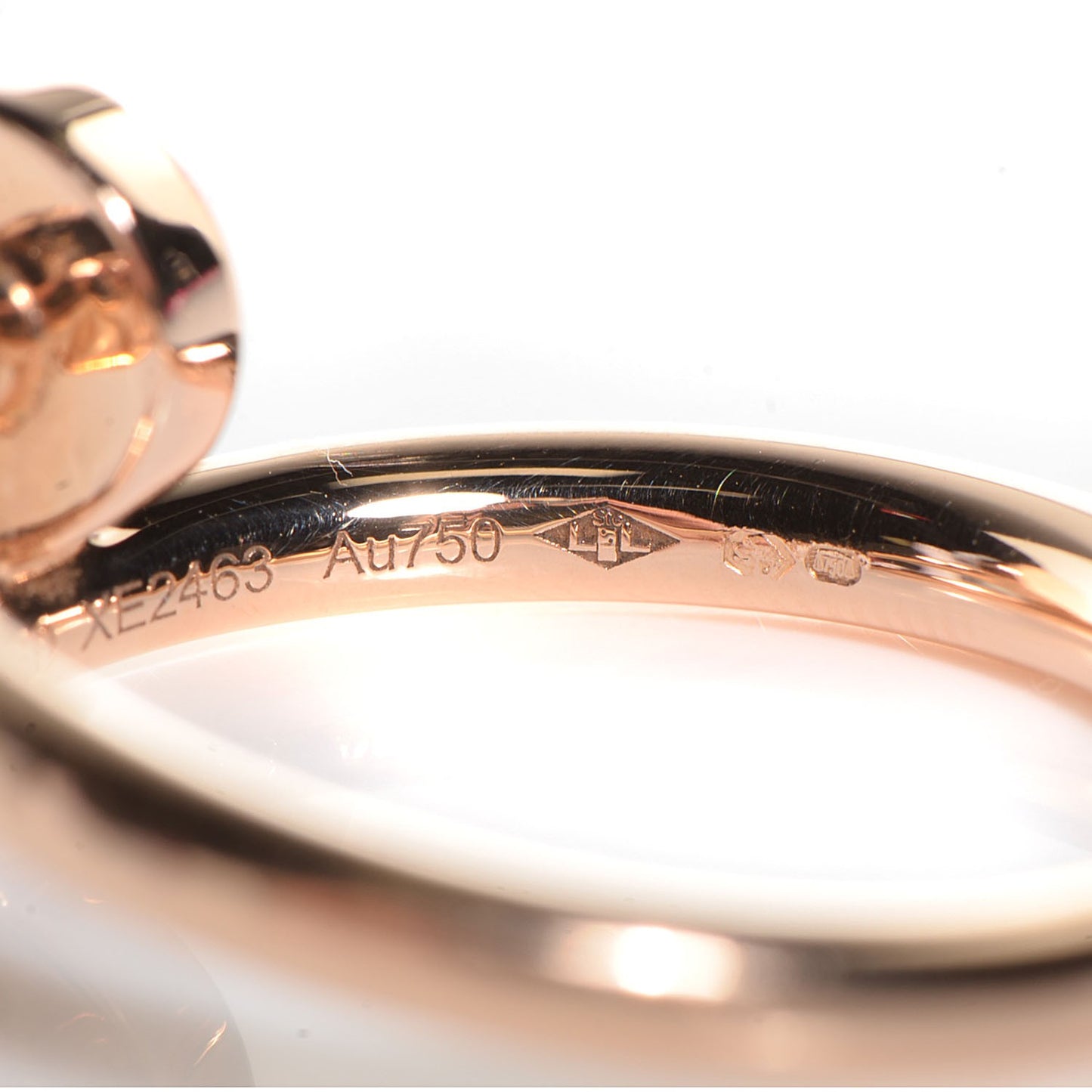 18K Pink Gold Juste Un Clou Ring Size 60 US 9