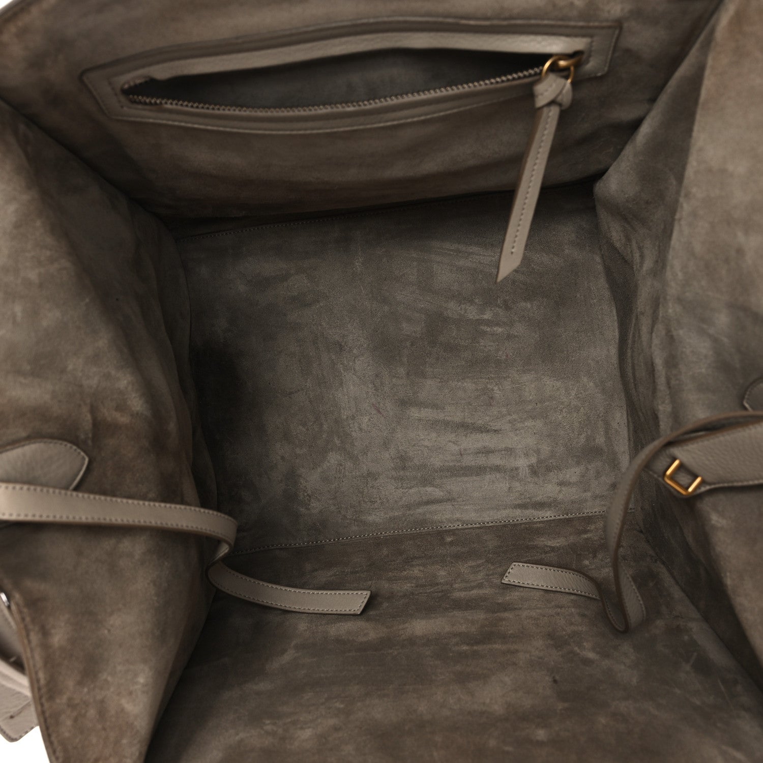 Celine Supple Calfskin Medium Phantom Luggage Beige 5 of 13