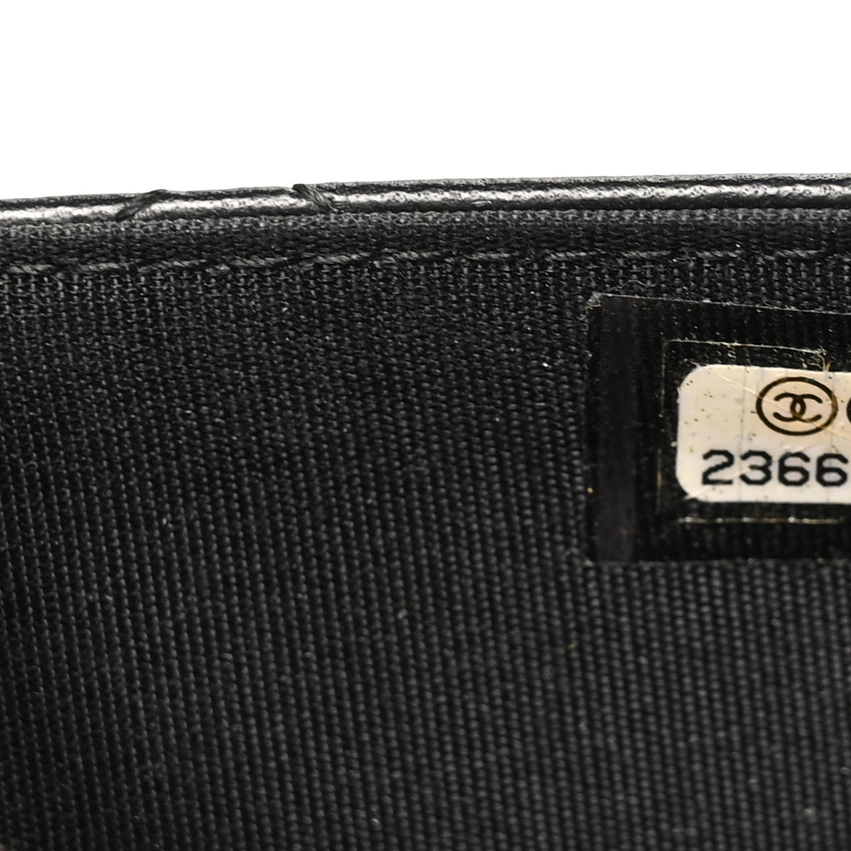 Lambskin Quilted Trendy CC Wallet On Chain WOC Black