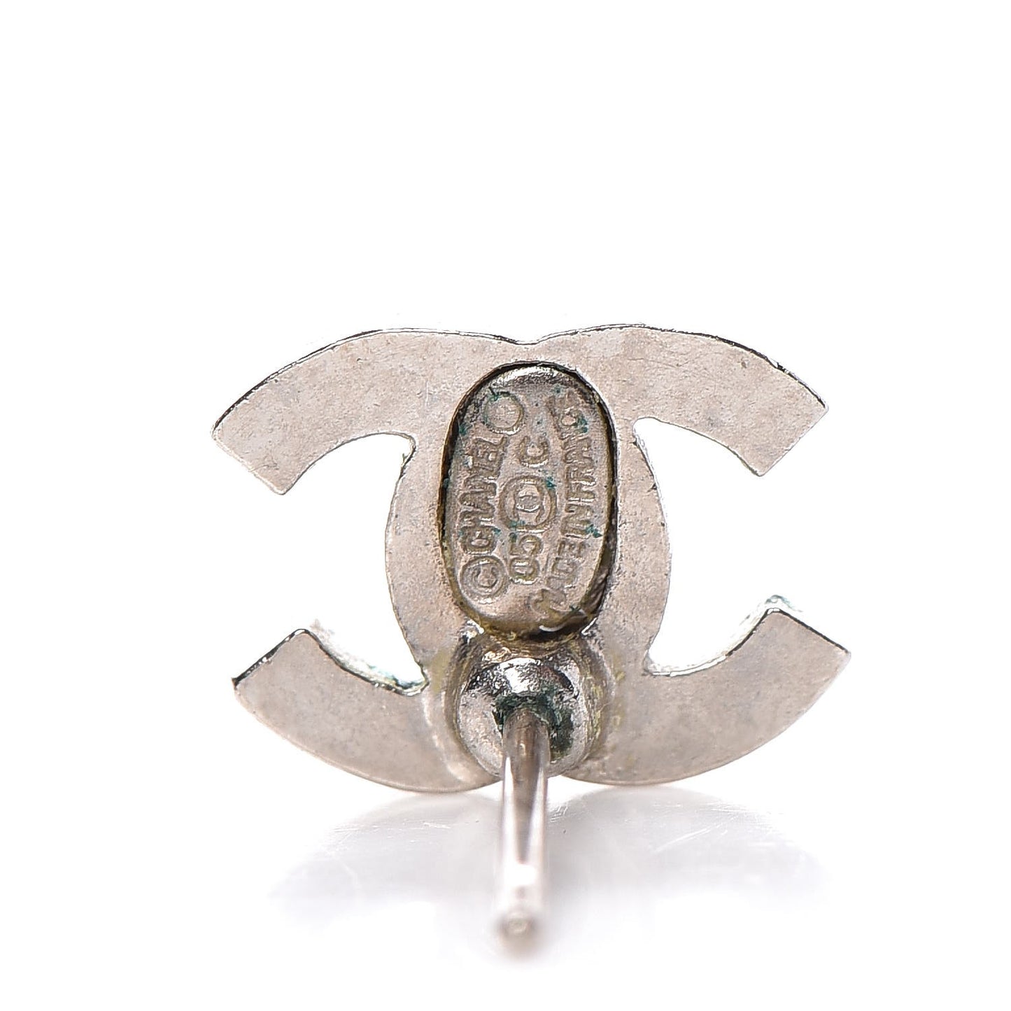 Crystal Mini Timeless CC Earrings Silver