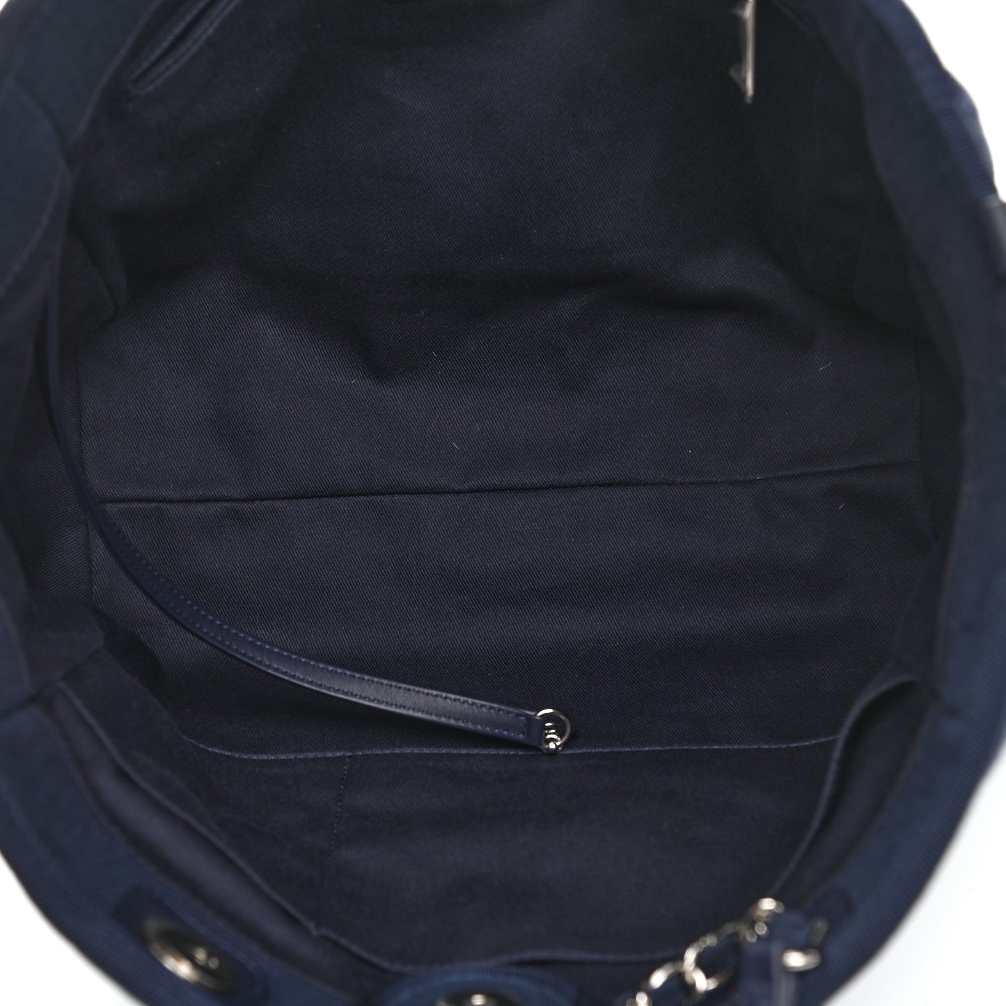 Mixed Fibers Small Deauville Tote Navy
