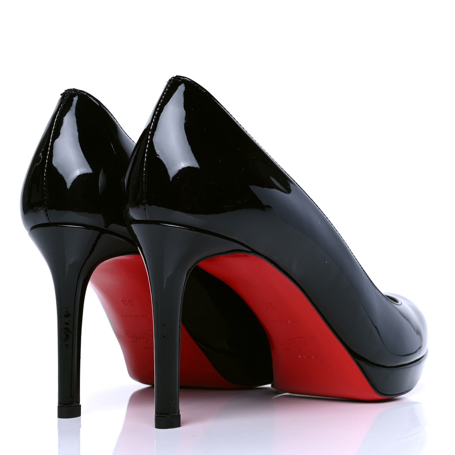 Christian Louboutin Patent New Simple 85 Pumps 38 Black 3 of 5