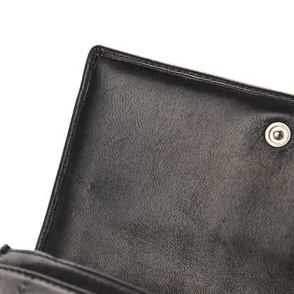 Chanel Lambskin Vertical Quilted Mademoiselle Compact Wallet Black 10 of 10