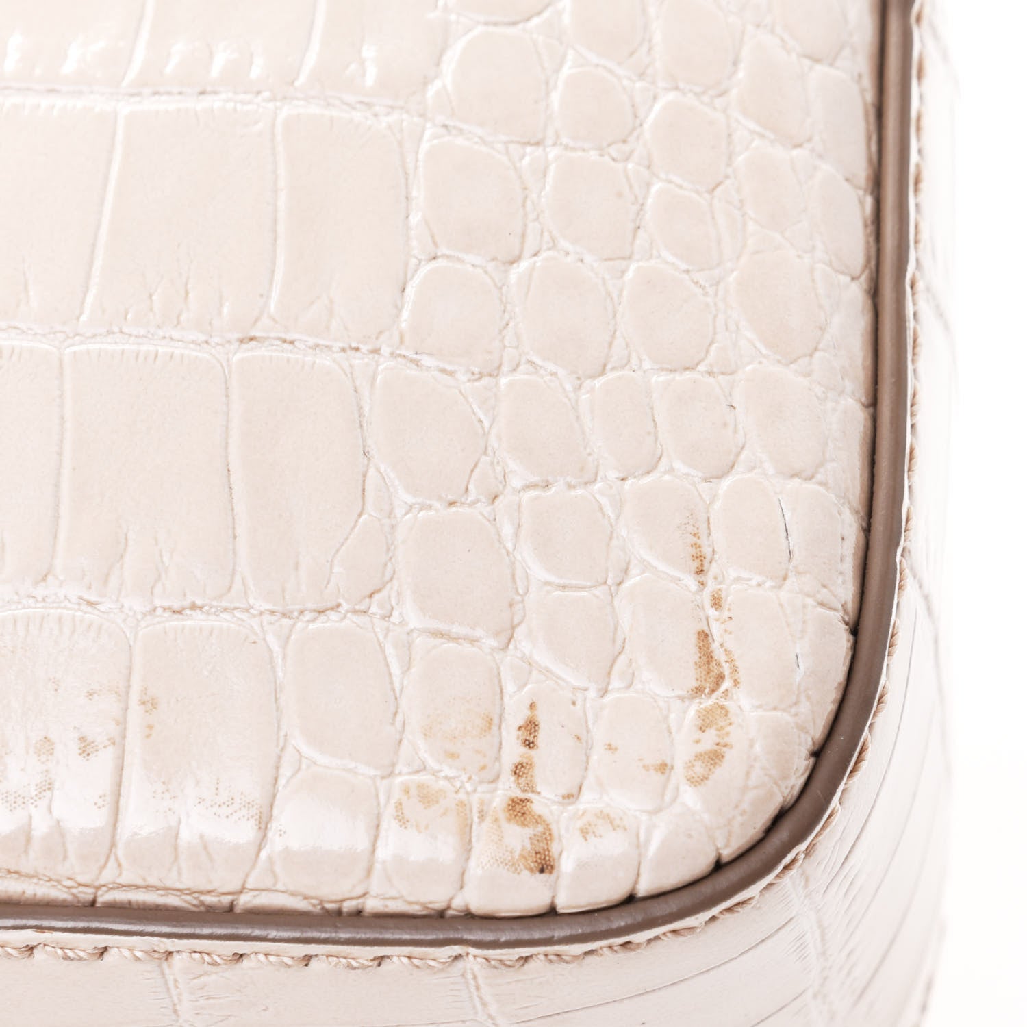 Givenchy Calfskin Crocodile Embossed Mini Nobile Shoulder Bag Nude Pink 5 of 5