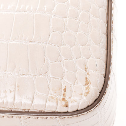 Givenchy Calfskin Crocodile Embossed Mini Nobile Shoulder Bag Nude Pink 5 of 5