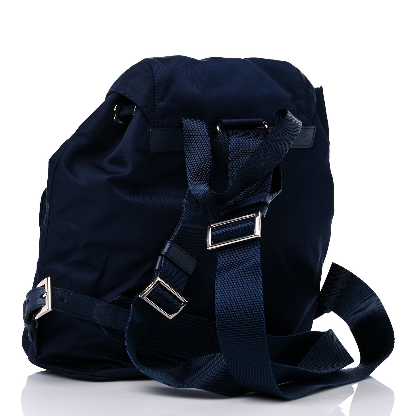 Tessuto Nylon Saffiano Small Backpack Baltico