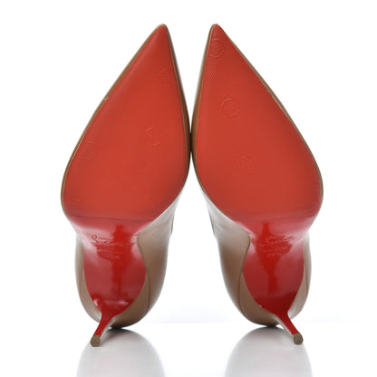 Christian Louboutin Kid Decollete 554 100 Pumps 38.5 Noisette 5 of 22