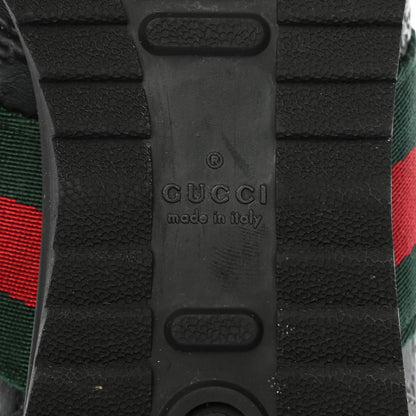 Gucci Guccissima Web Sneakers 35.5 Black 6 of 12