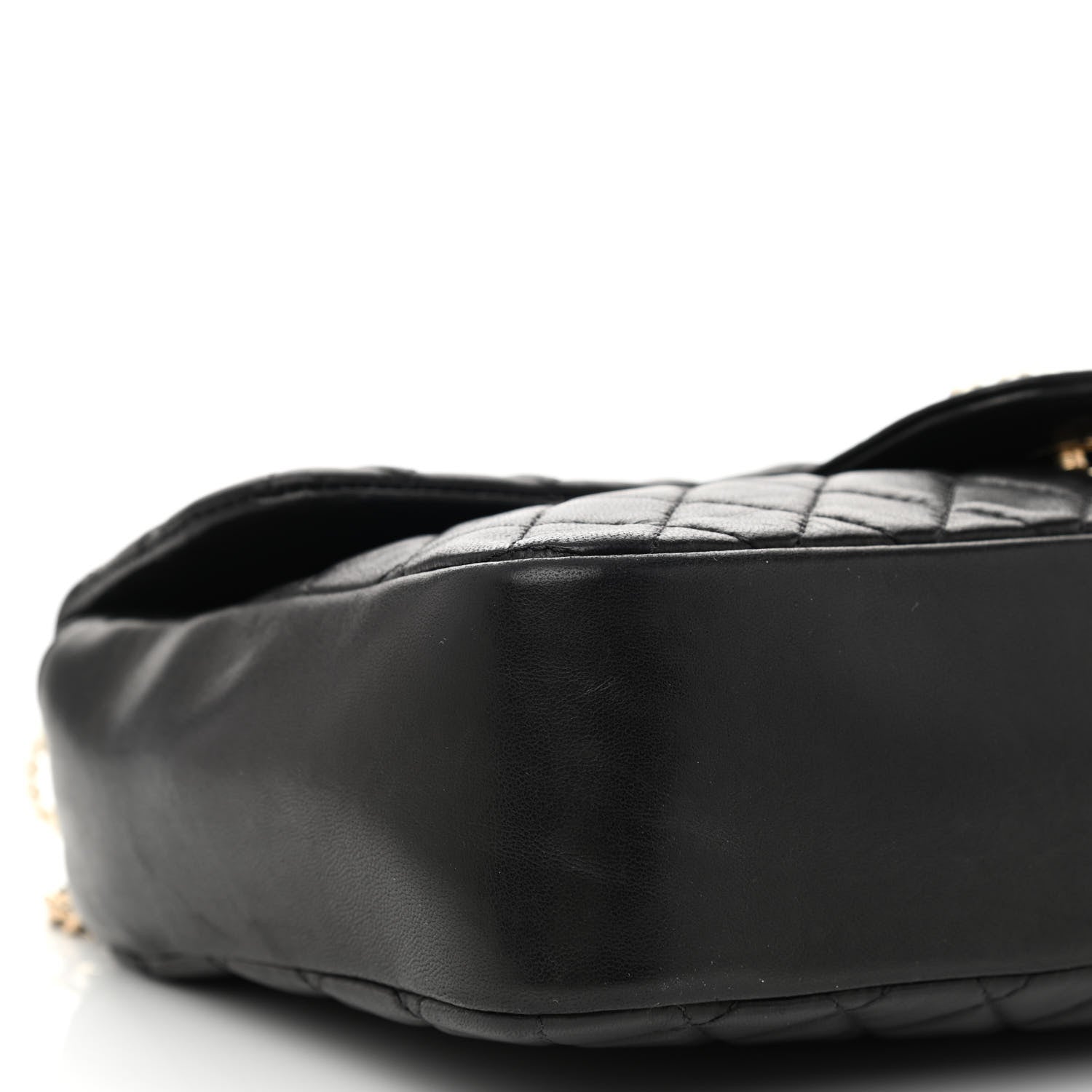 Chanel Lambskin Quilted Medium Westminster Pearl Flap Black 9 of 10