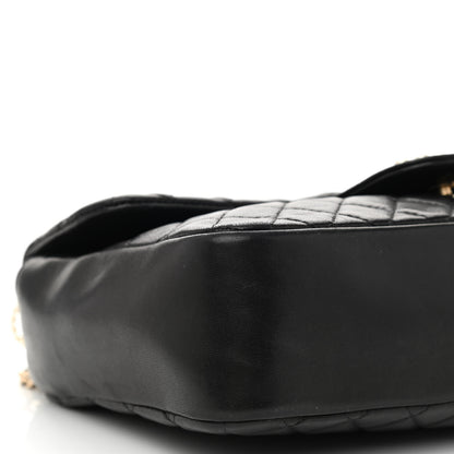 Chanel Lambskin Quilted Medium Westminster Pearl Flap Black 9 of 10