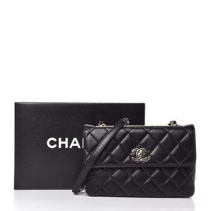 Chanel Lambskin Quilted Medium Trendy CC Flap Black 11 of 11