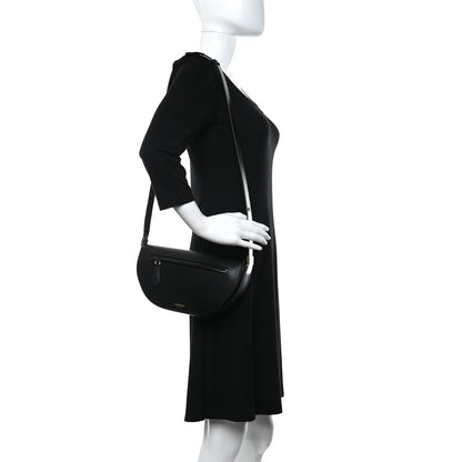 Burberry Calfskin Small Olympia Shoulder Bag Black 2 of 10