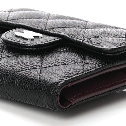 Chanel Caviar Quilted Compact Flap Wallet Black 11 of 12