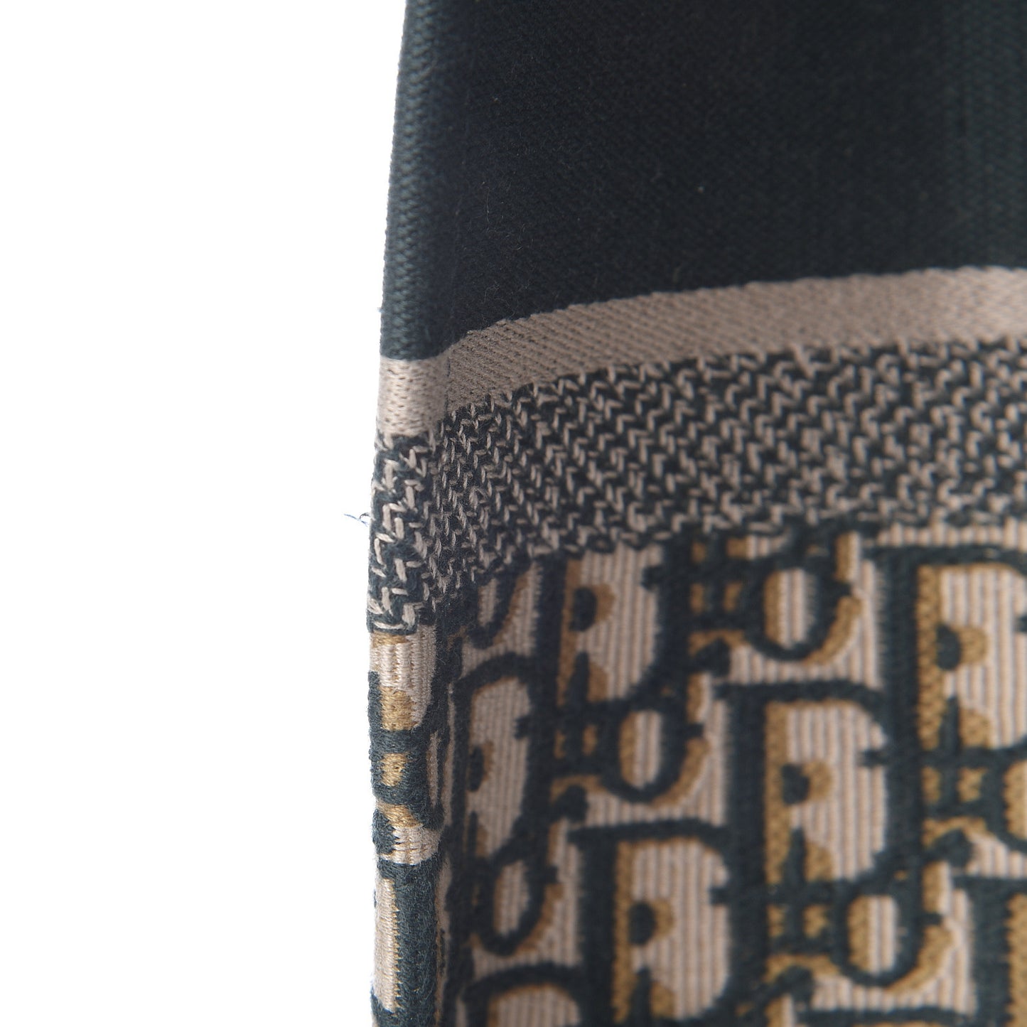 Oblique Large Book Tote Vert Multicolor