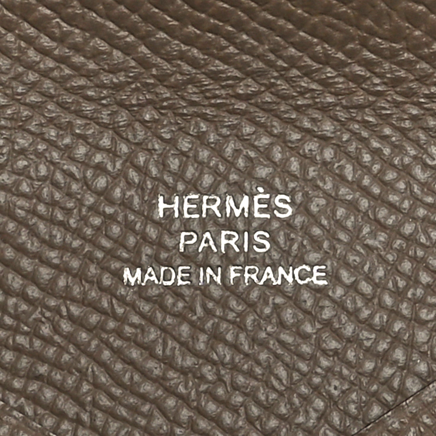 Hermes Epsom Calvi Card Case Etoupe 7 of 8