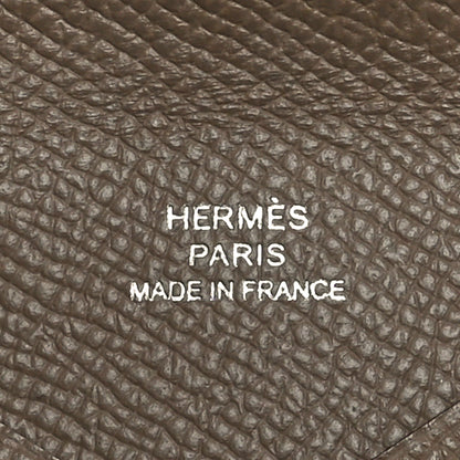Hermes Epsom Calvi Card Case Etoupe 7 of 8