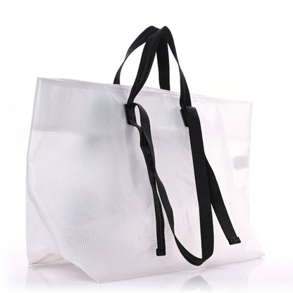 Off-White PVC Transparent Arrows Logo Tote Bag White Black 3 of 15