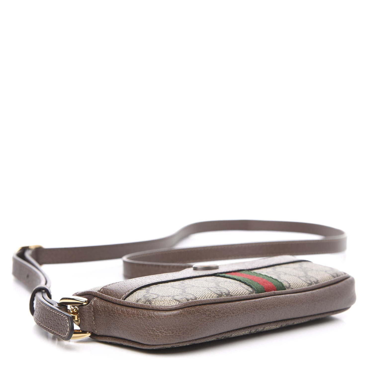 Gucci GG Supreme Monogram Web Mini Ophidia GG Bag Brown 4 of 11