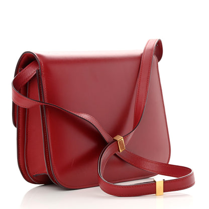 Celine Box Calfskin Medium Classic Box Flap Bag Dark Brick 3 of 19