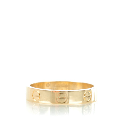 Cartier 18K Yellow Gold 4mm LOVE Wedding Band Ring 52 6 1 of 4