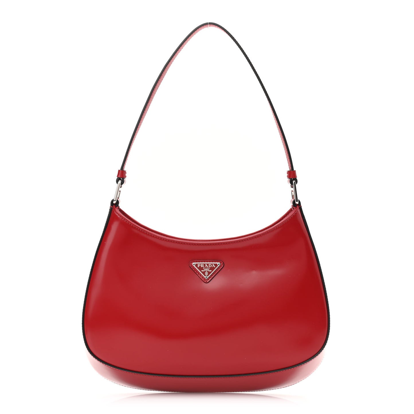 Spazzolato Cleo Shoulder Bag Scarlatto Black