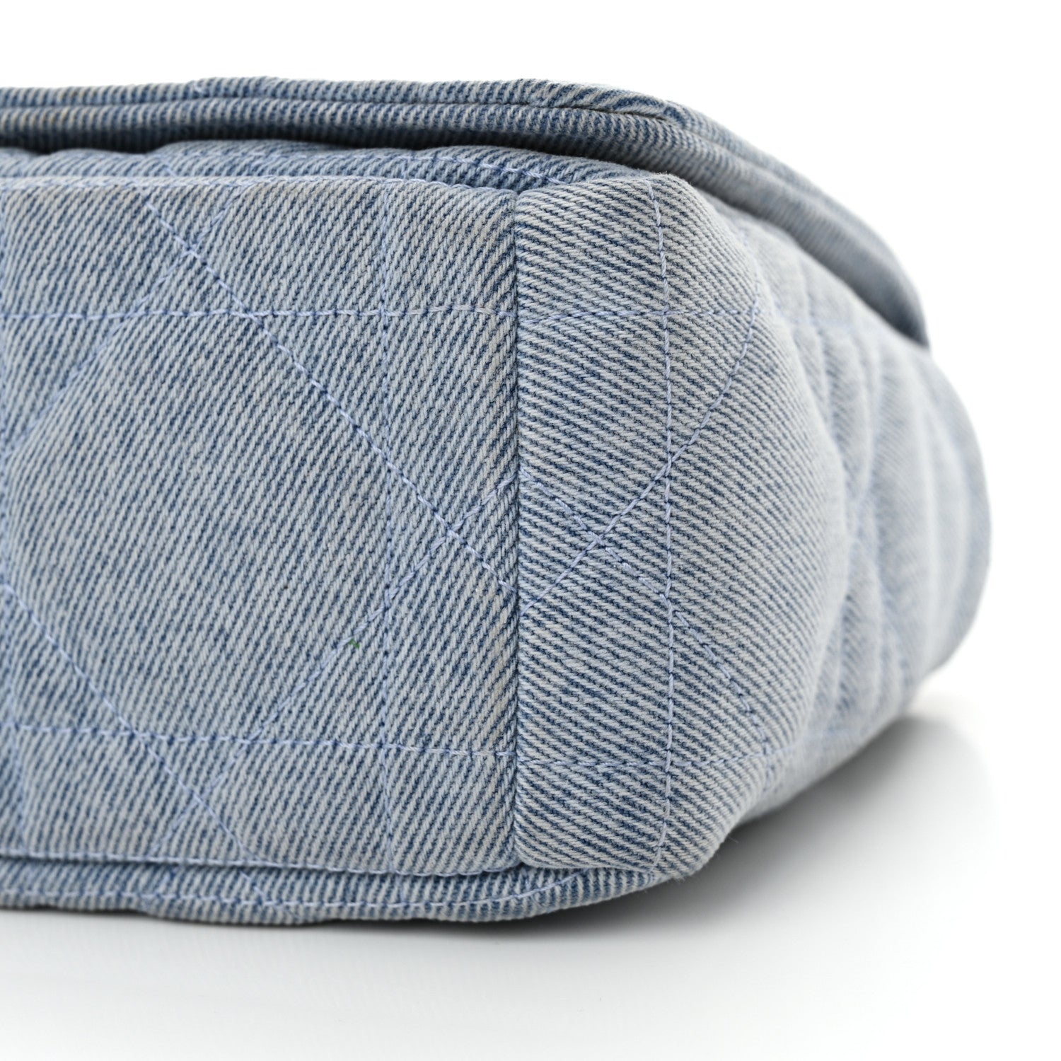 Christian Dior Denim Macrocannage Medium Caro Bag Blue 10 of 11