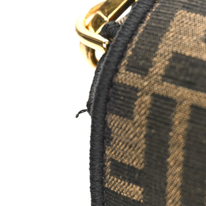 Fendi Fabric Jacquard FF 1974 Medium Baguette Tobacco Moro Black 9 of 9