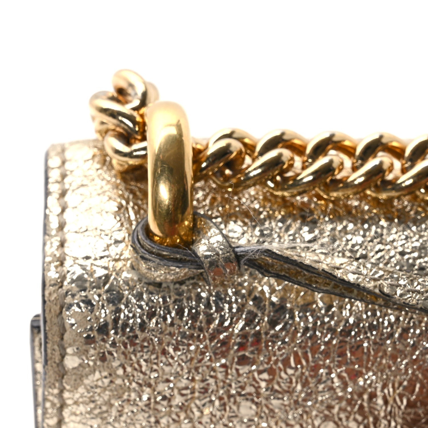 GUCCI ゴールド パーティーバッグ Gucci Galassia Small Padlock Shoulder Bag Platino 1678698