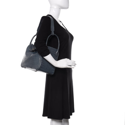 Hermes Matte Niloticus Crocodile Lindy 30 Blue Jean 2 of 9