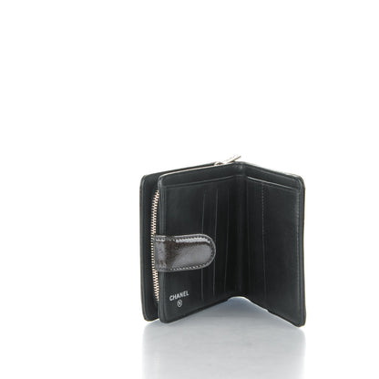 Chanel Patent Compact Zip Wallet Black 4 of 7