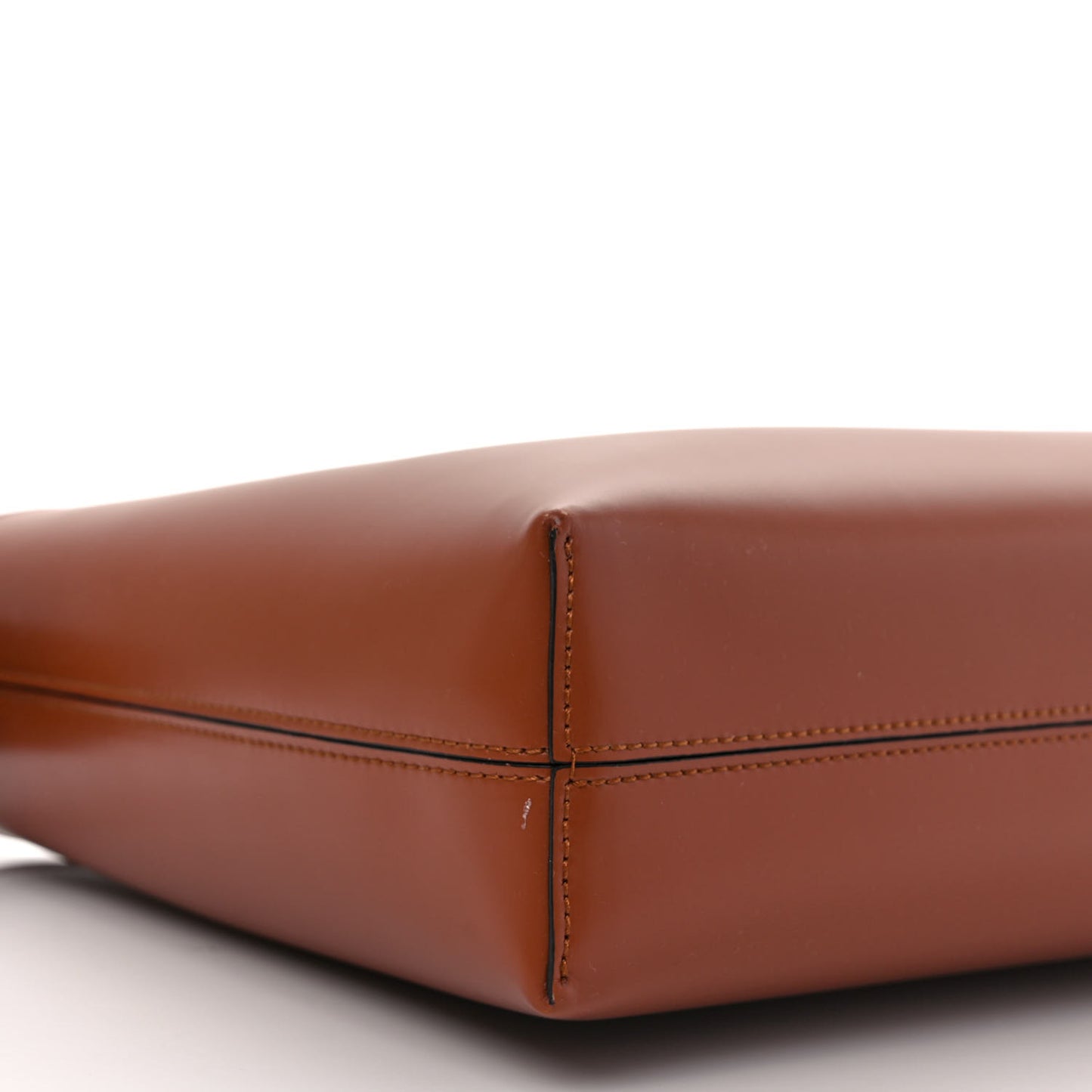 Calfskin Trifolio Shoulder Bag Siena Tan