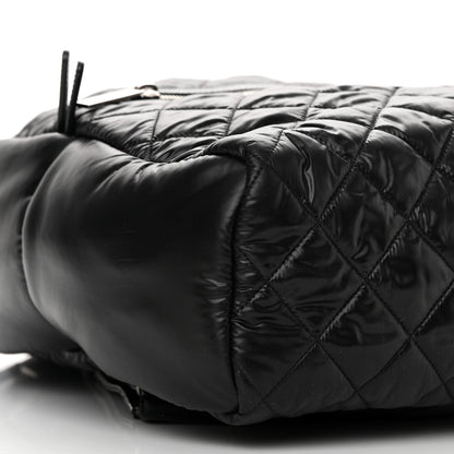 Chanel Nylon Quilted Coco Cocoon Backpack Black 8 of 11
