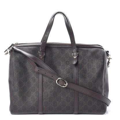 Gucci GG Supreme Monogram Medium Nice Boston Dark Brown 1 of 15