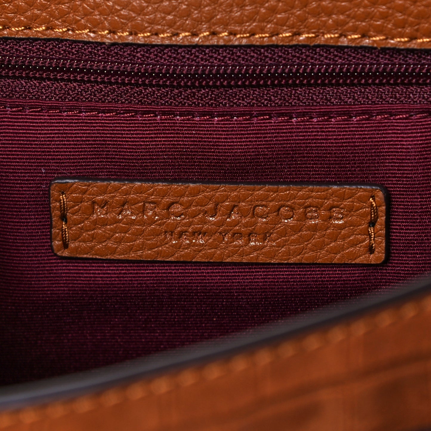 Calfskin Crocodile Embossed Maverick Saddle Bag Brandy