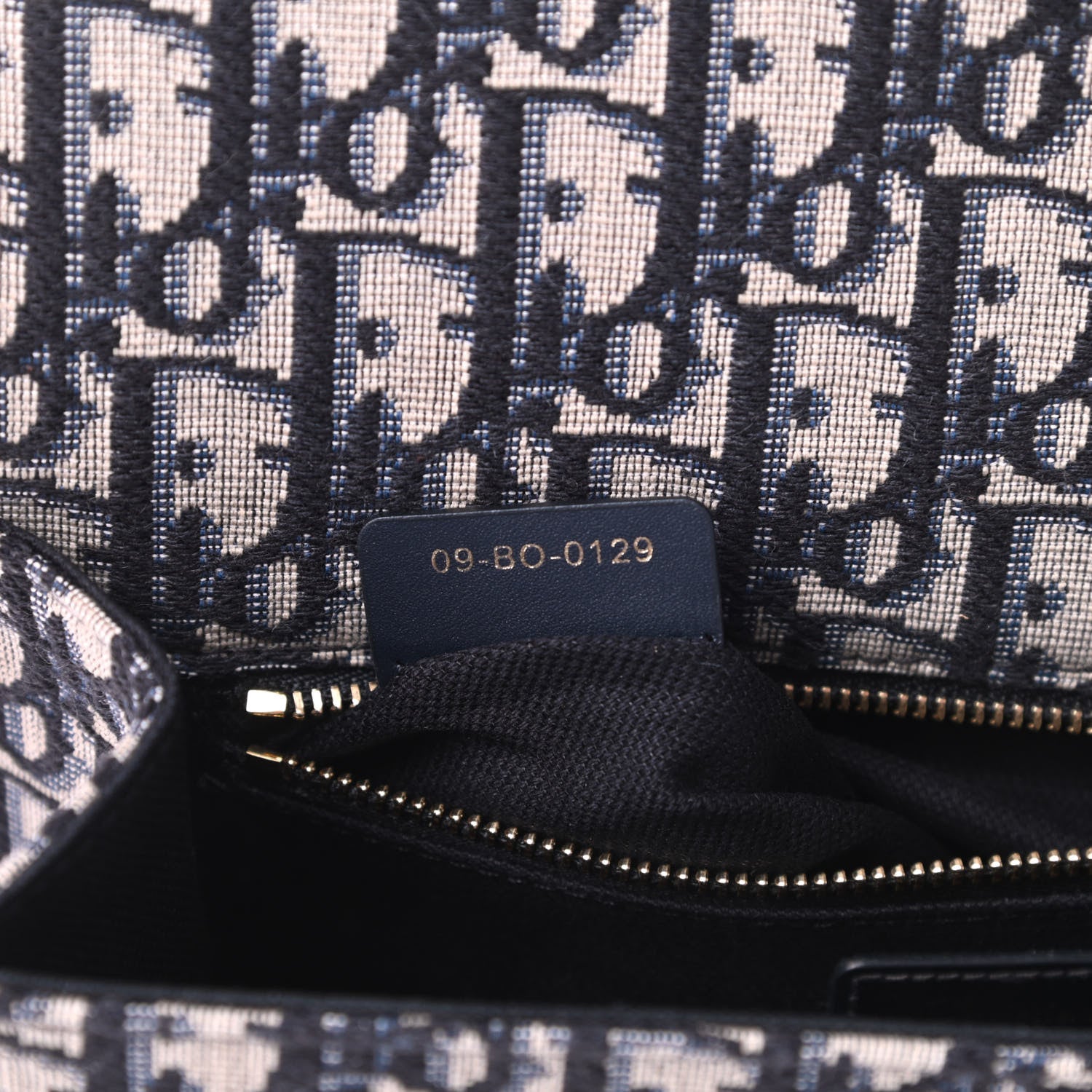 Christian Dior Oblique 30 Montaigne Flap Bag Blue 7 of 10