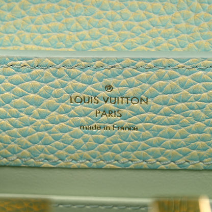 Louis Vuitton Taurillon Summer Stardust Mini Capucines Vert D'eau 9 of 13