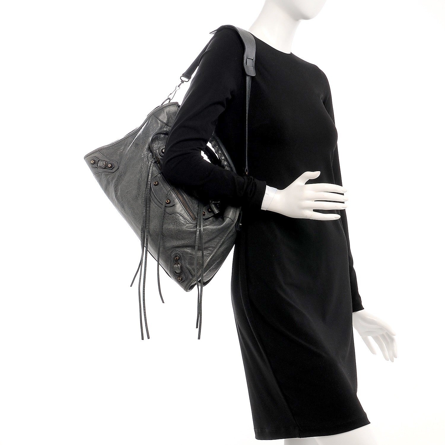 Balenciaga Agneau Classic Hardware City Anthracite 2 of 8