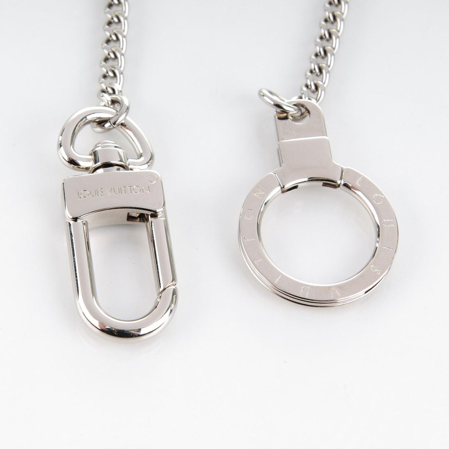 Pochette Extender Key Ring Chain Silver
