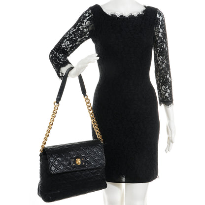 Marc Jacobs Lambskin Quilted The XL Single Flap Black 2 of 10