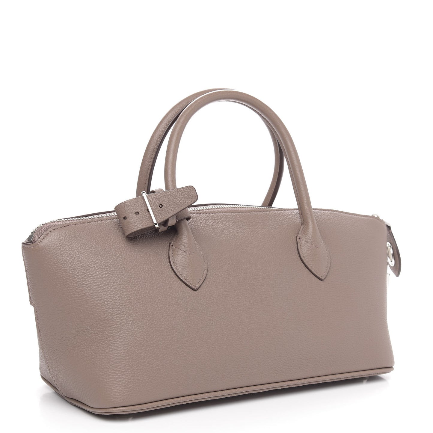 Veau Bougie Triangle PM Taupe Violet