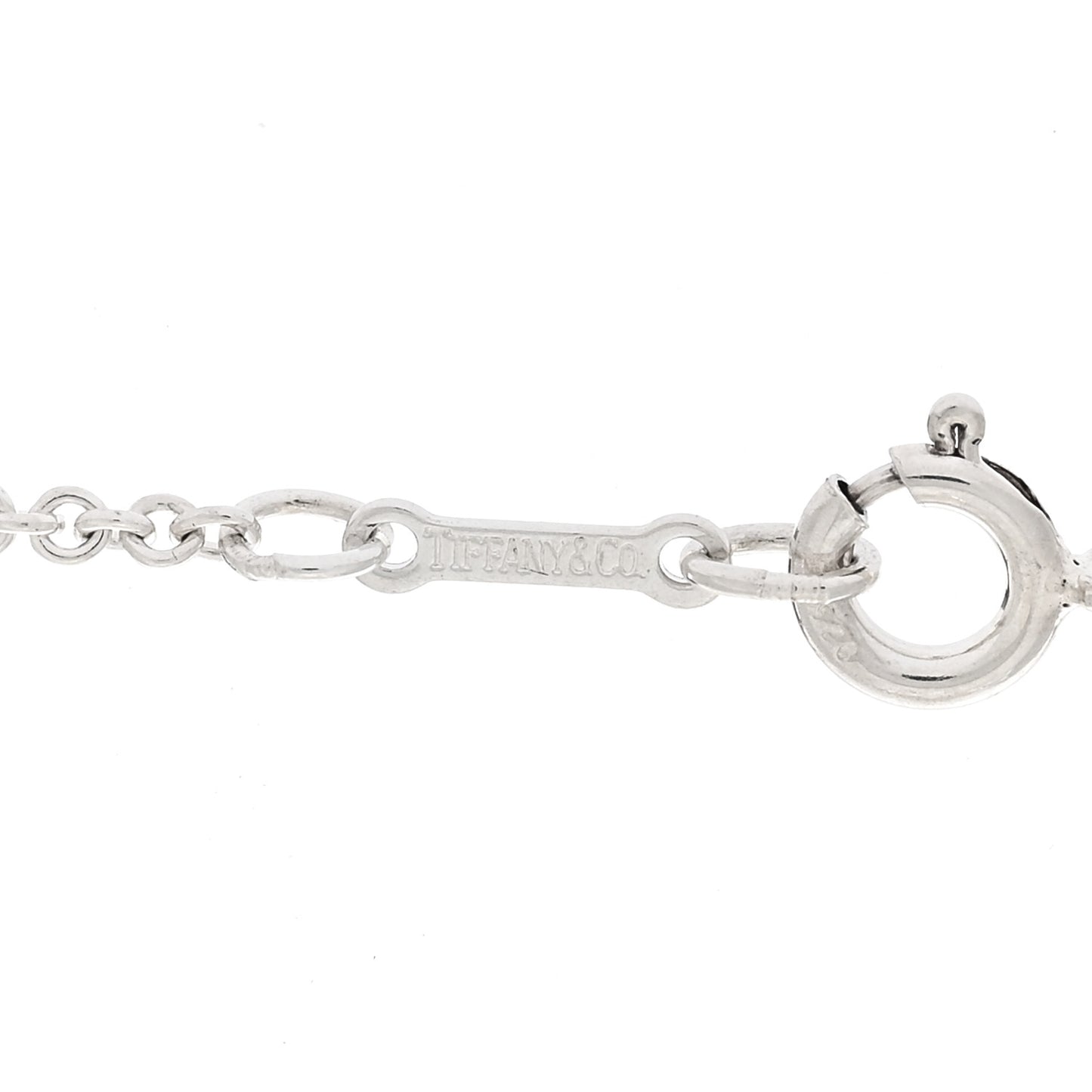 Sterling Silver 20mm Elsa Peretti Bean Pendant Necklace