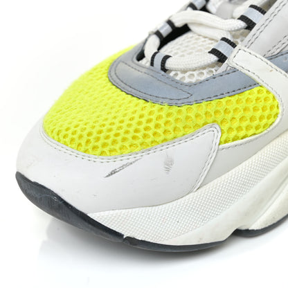 Christian Dior Technical Mesh Calfskin Mens B22 Sneakers 43 White Yellow 13 of 18