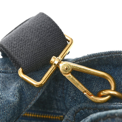 Prada Denim Logo Tote Bleu 11 of 12