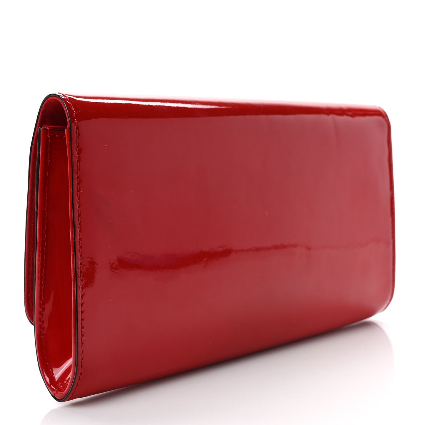 Patent Louise Clutch Cherry
