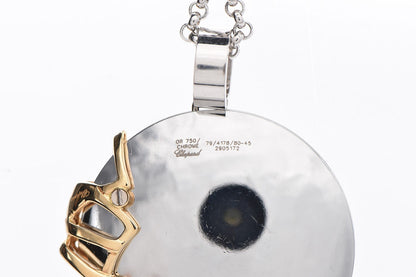 Chopard 18K Yellow White Gold Diamond Chrome Necklace 6 of 8