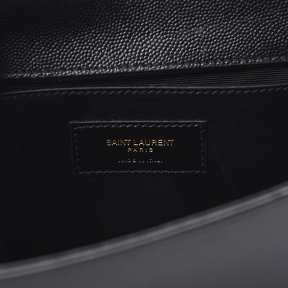 Saint Laurent Grain De Poudre Monogram Cassandre Clutch Black 6 of 8